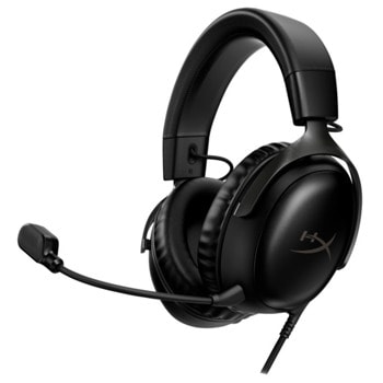 Слушалки HyperX Cloud III, микрофон, 53mm неодимови драйвери, 3.5mm жак, USB-C, USB-A адаптер, DTS Headphone:X, черни | JAR Computers Слушалки HyperX Cloud III черни