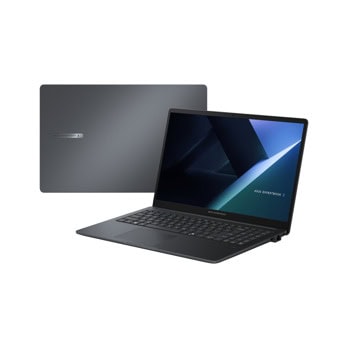 Лаптоп Asus ExpertBook B1 B1503CVA-S74681 (90NX0801-M055A0)(сив), десетядрен Intel Core i7-13620H 2.4/4.9GHz, 15.6" (39.62cm) Full HD Anti-Glare дисплей (HDMI), 16GB DDR5, 512GB SSD NVMe, 2x USB 3.2 Gen 2 Type-C, No OS | JAR Computers Asus ExpertBook B1 B1503CVA-S74681 90NX0801-M055A0