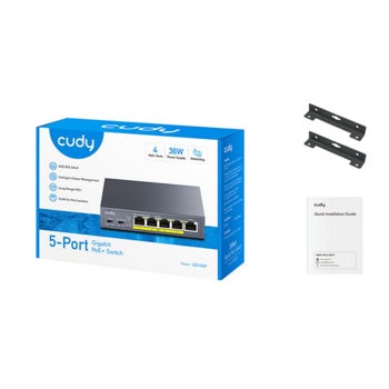 Суич Cudy GS105P 1000Mbps 5x порта