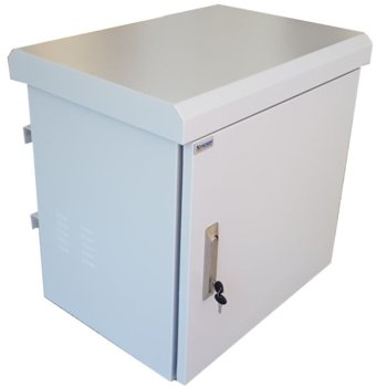 Комуникационен шкаф Mirsan MR.IP66DR60409U.03, 19", 9U, 400mm, двойни стени, с 2 вентилатора, бял, Outdoor | JAR Computers MIRSAN MR.IP66DR60409U.03 IP66 Outdoor