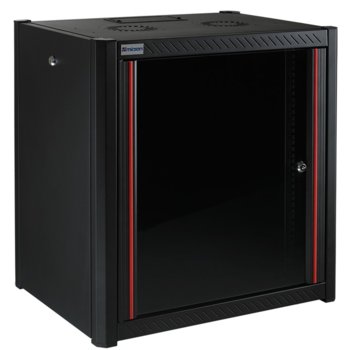Комуникационен шкаф Mirsan MR.WTN09U56.01, 19", 9U, 560mm, черен, за стена | JAR Computers MIRSAN MR.WTN09U56.01