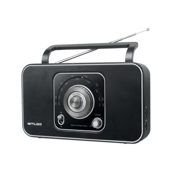 Радио Muse M-069-R, FM/MW, AUX, телескопична антена, дръжка за носене, селектор, черно | JAR Computers Muse M-069-R MSE00226