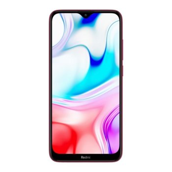 Смартфон Xiaomi Redmi 8 (червен), поддържа 2 sim карти, 6.22" (15.8 cm) HD+ Dot Drop дисплей, осемядрен Snapdragon 439 1.95GHz, 3GB RAM, 32GB Flash памет (+Micro SD слот), 20.0MPix + 2.0MPix (8.0 MPix предна) камера, Android, 188g | JAR Computers Xiaomi Redmi 8 3/32GB Dual SIM 6.22" Red