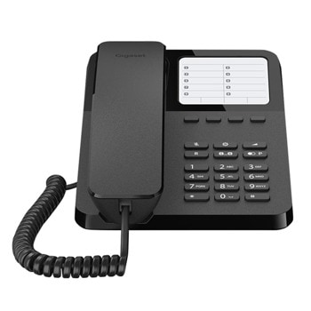 Стационарен телефон Gigaset DESK 400 черен