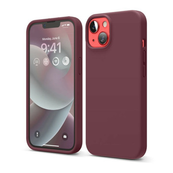 Soft Silicone за iPhone 14 бургунди