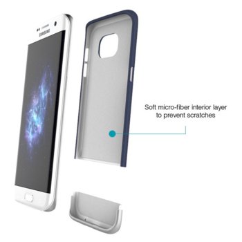 Prodigee Accent Case S7EDGE-ACC-NVY-SLV