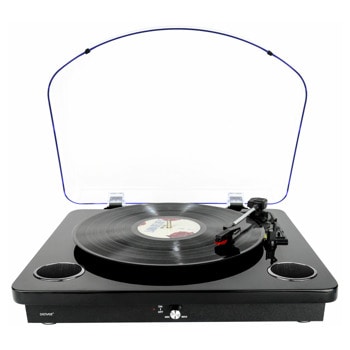 Грамофон Denver VPL-210, 45/78 оборота в минута, USB, слот за SD карта, RCA, черен | JAR Computers Грамофон Denver VPL-210 Black