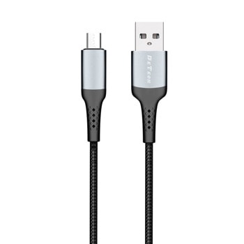 Кабел DeTech, USB A(м) към Micro USB, 3m, черен | JAR Computers кабел detech de43m3 micro usb 3m 40262
