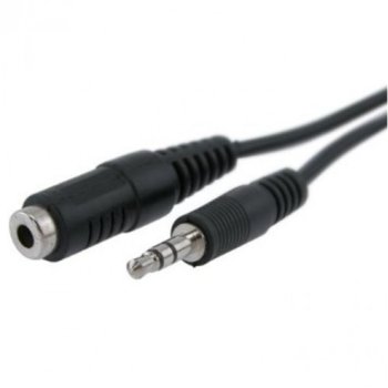 Аудио кабел DeTech, Jack(м) 3.5mm към Jack(ж) 3.5mm, 1.5m, черен | JAR Computers DeTech Jack(м) 3.5mm към Jack(ж) 3.5mm 1.5m 18147