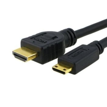 Кабел от HDMI(м) към Mini HDMI(м), 1.5м, черен | JAR Computers HDMI(м) към Mini HDMI(м) 1.5м