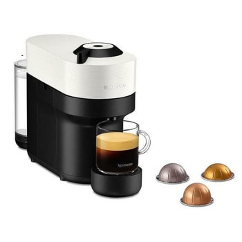 Кафемашина на капсули NESPRESSO VERTUO POP, 1500W, енергиен клас А+, 5 дължини на кафето, 30 мин. време за загряване, бяла | JAR Computers Кафемашина с капсули NESPRESSO VERTUO POP бяла