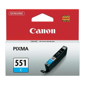 Касета CANON PIXMA IP7250/iP8750/iP8750/iX6850/MG5450/MG6350/MG6450/MG6650/MG7150/MG7550/MX725/MX925 - Cyan ink tank - CLI-551C - P№ 6509B001 - заб.: 300p, bulk image