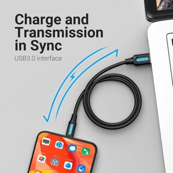 кабел vention cozbd usb 3.0 a m to usb-c m 0.5m | JAR Computers кабел vention cozbd usb 3.0 a m to usb-c m 0.5m