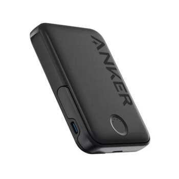 Външна батерия /power bank/ Anker 322, 5000mAh, черна, 1x USB-C, безжично зареждане MagSafe | JAR Computers Anker 322 5000mAh A1618G11