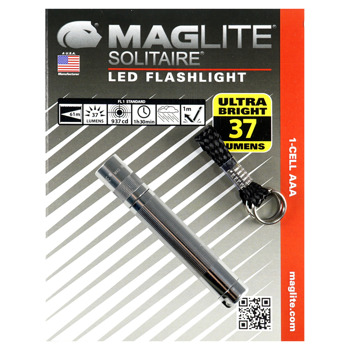 Фенер MAGLITE SOLITAIRE LED, 1x батерия AA, 37 lm, водоустойчив, сребрист image
