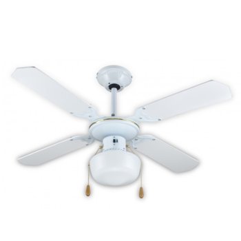 Вентилатор за таван с лампа SAPIR SP 1760 4C1L, 50W, 106 см, 3 степени, бял | JAR Computers SAPIR SP 1760 4C1L, 50W, 106 см, 3 степени, Бял