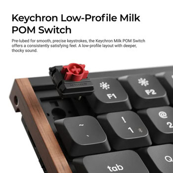 keychron k3 max se black qmk milk pom red switch | JAR Computers keychron k3 max se black qmk milk pom red switch