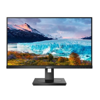 Монитор Philips 242S1AE/00, 23.8" (60.45 cm) IPS панел, 75 Hz, Full HD, 4 ms, 250 cd/m2, DisplayPort, HDMI, DVI, VGA | JAR Computers Philips 242S1AE/00