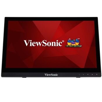 Монитор ViewSonic TD1630-3, преносим, 15.6" (39.62 cm) TN панел, тъч скрийн, HD, 12ms, 10,000,000:1, 220cd/m2, HDMI, VGA | JAR Computers ViewSonic TD1630-3