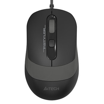 Мишка A4tech FM10 Grey, оптична (1600 dpi), 4 бутона, USB, сива | JAR Computers A4 FM10 USB Grey