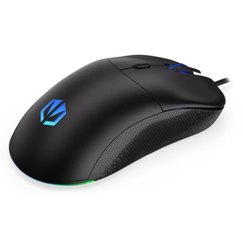Мишка Endorfy GEM Plus, оптична (19000dpi), USB-C, черна, PixArt PAW3370 сензор, RGB подсветка | JAR Computers Мишка Endorfy GEM Plus EY6A005