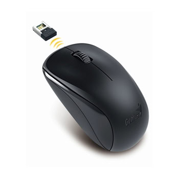 Мишка Genius NX-7000, безжична, оптична 1200 dpi, черна | JAR Computers Мишка Genius NX-7000 безжична черна