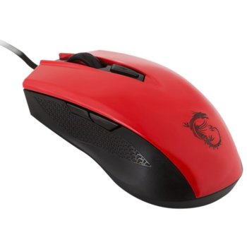 MSI Clutch GM40 Red + Gaming Shield Mousepad