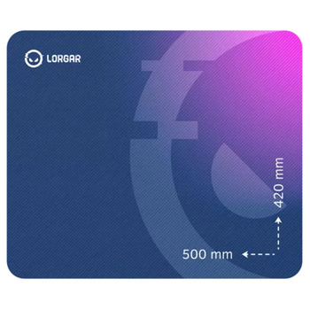 Подложка за мишка Lorgar Main 135, гейминг, лилава, 500 x 420 x 3 мм | JAR Computers подложка за мишка lorgar main 135 lrg gmp135