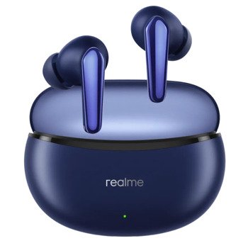 Слушалки realme Buds Air3 Neo, Bluetooth, IPX5 водоустойчивост, до 7 часа с едно зареждане, сини | JAR Computers realme Buds Air3 Neo Blue