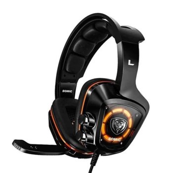 Слушалки Somic G910-BK_VZ, микрофон, USB, 7.1 съраунд, 2.2m, черни | JAR Computers Somic G910-BK_VZ