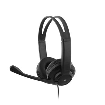 Слушалки TnB HS200, микрофон, 40мм говорители, контрол на звука, Mute функция, 2x 3.5mm жак, черни | JAR Computers TnB HS200 CSMHS200