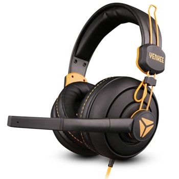 Слушалки Yenkee 3010 Hornet, микрофон, 40mm drivers, гейминг, AUX, черно-жълти | JAR Computers Слушалки YENKEE 3010 Hornet 45010631