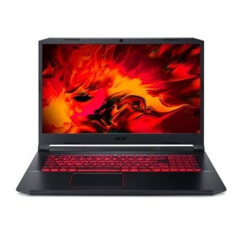 Лаптоп Acer Nitro 5 AN517-52 (NH.Q82EX.00B-16GB), четириядрен Comet Lake Intel Core i5-10300H 2.5/4.5 GHz, 17.3" (43.94 cm) Full HD IPS Anti-Glare Display & GTX 1650Ti 4GB, (HDMI), 16GB DDR4, 512GB SSD, 1x USB Type-C, No OS | JAR Computers Acer Nitro 5 AN517-52 NH.Q82EX.00B-16GB