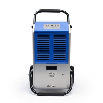 Обезвлажнител Rohnson R-9370, 915W, 5.5 l резервоар, подходящ за помещения до 250m², филтър за прах, автоматична система против замръзване, таймер, бял | JAR Computers Rohnson R-9370