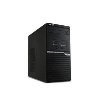 Настолен компютър Acer Veriton M6660G (DT.VQUEX.06R), четириядрен Coffee Lake Intel Core i3-8100 3.60 GHz, 8GB DDR4, 128GB SSD & 1TB HDD, 1x USB Type-C, клавиатура и мишка, Windows 10 Pro | JAR Computers Acer Veriton M6660G DT.VQUEX.06R