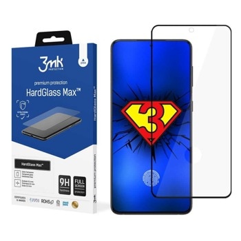 Протектор от закалено стъкло /Tempered Glass/ 3МК HardGlass Max, за Samsung Galaxy S21 Ultra | JAR Computers 3MK HardGlass Max for Samsung Galaxy S21 Ultra
