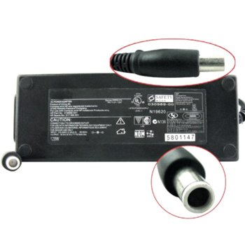 Захранване (заместител) за лаптопи HP Compaq 18.5V/6.5A/120W, (7.5x5.0) | JAR Computers Зам.зарядно за лаптоп HP Compaq 18.5V 6.5A 120W