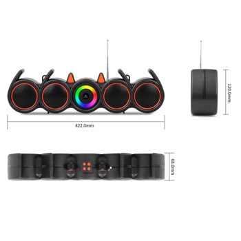 тонколона kisonli led-918 sd rgb aux черен 22317