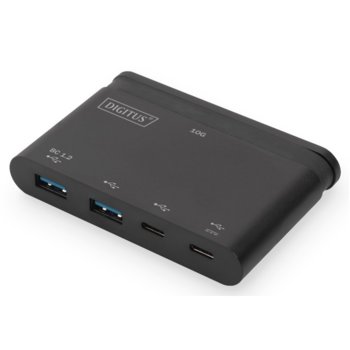 DIGITUS DA-70256 USB-C 4-портов хъб