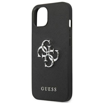 Guess Saffiano 4G Metal Logo Leather Hard Case