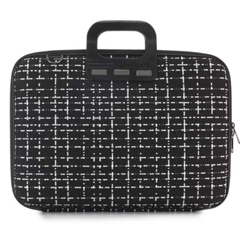 Чанта за лаптоп Bombata Tweed Black, до 16" (40.64 cm), с дръжка, черна | JAR Computers Bombata Tweed 15.6 - 16 inch Black E00850-4