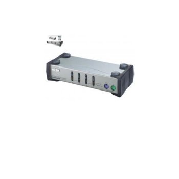 KVM суич ATEN CS84A, 4х 1, автом., PS2, до 1920 x 1440 | JAR Computers ATEN CS84A