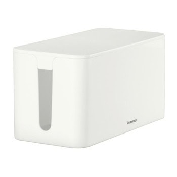 Кутия за кабели Hama 221010, бяла, гумени крачета за стабилно закрепване | JAR Computers Кутия за кабели Hama 221010