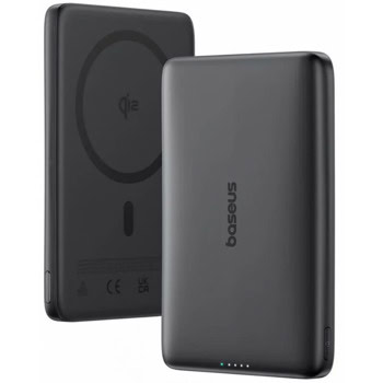 baseus picogo am41 qi2 power bank 10000mah черен