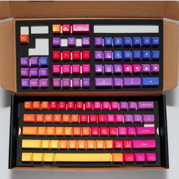 Капачки за механична клавиатура Ducky Afterglow, 108-Keycap Set ABS, Double-Shot, US Layout, различни цветове image