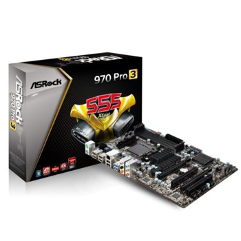 Дънна платка ASRock 970 Pro3 R2.0, AM3+/AM3 (up to 140W), AMD 970, DDR3, 2xPCI-E (CF), SB7.1, Lan1000, 6x SATA 6.0Gb/s RAID 0,1,5,10, ATX | JAR Computers ASRock 970 Pro3 R2.0