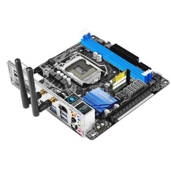 Дънна платка ASRock Z97M-ITX/ac, Z97, LGA1150, DDR3 (OC), PCI-E (HDMI&DVI&VGA), 5x SATA 6Gb/s, 4x USB 3.0, mini ITX | JAR Computers ASRrock Z97M-ITX/ac