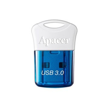Памет 64GB USB Flash Drive, Apacer AH157, USB 3.0, синьо/бяла | JAR Computers Apacer AH157 64GB AP64GAH157U-1