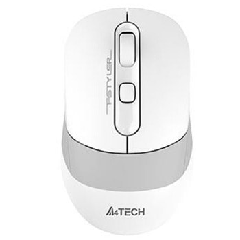 Мишка A4tech FB10C Fstyler Grayish White, безжична, оптична (2400dpi), Bluetooth, Wireless, бяла, литиево-йонна батерия image