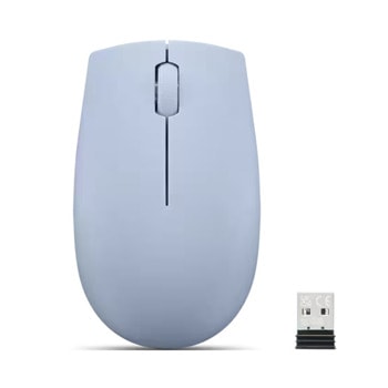 Мишка Lenovo 300 Wireless Compact Frost Blue (GY51L15679), оптична, (1000dpi), безжична, USB, синя | JAR Computers Lenovo 300 Wireless Compact Frost Blue GY51L15679
